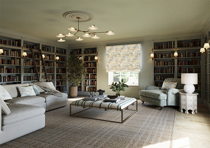 Yarrow, Chartreuse - Twist&Fit Roman Blind - Image 7